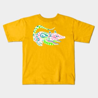 little opossum floral pattern ecopop Kids T-Shirt